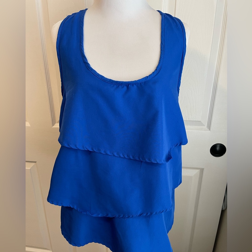 Charlotte Russe Royal Blue Blouse Tank XL